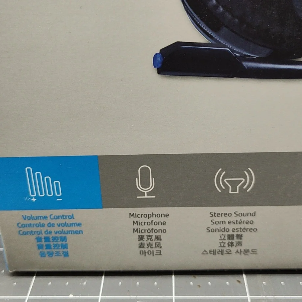 HP Gaming Headset H200 - Black and Blue- Nwt